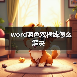 word蓝色双横线怎么解决(图4) word蓝色双横线怎么解决(图4)