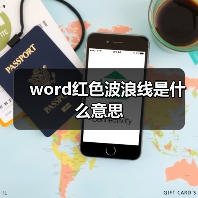 word红色波浪线是什么意思(图2) word红色波浪线是什么意思(图2)