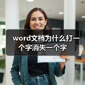 word文档为什么打一个字消失一个字(图1) word文档为什么打一个字消失一个字(图1)