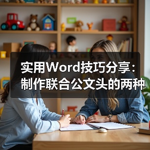 实用Word技巧分享:制作联合公文头的两种方法(图3) 实用Word技巧分享:制作联合公文头的两种方法(图3)