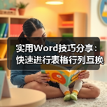 实用Word技巧分享:快速进行表格行列互换(图3) 实用Word技巧分享:快速进行表格行列互换(图3)