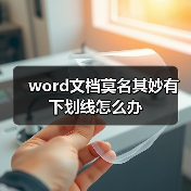 word文档莫名其妙有下划线怎么办(图3) word文档莫名其妙有下划线怎么办(图3)