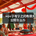 wps字与字之间有很大空隙怎么办(图3) wps字与字之间有很大空隙怎么办(图3)