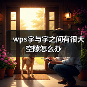wps字与字之间有很大空隙怎么办(图4) wps字与字之间有很大空隙怎么办(图4)