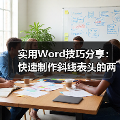 实用Word技巧分享：快速制作斜线表头的两种方法（图1）