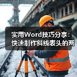 实用Word技巧分享：快速制作斜线表头的两种方法（图3）