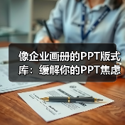 像企业画册的PPT版式库：缓解你的PPT焦虑（图2）