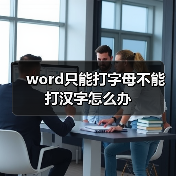word只能打字母不能打汉字怎么办(图4) word只能打字母不能打汉字怎么办(图4)