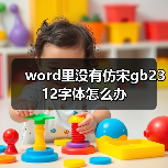 word里没有仿宋gb2312字体怎么办(图2) word里没有仿宋gb2312字体怎么办(图2)