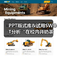 PPT版式库&试用SWOT分析“在校内开奶茶店”(图1) PPT版式库&试用SWOT分析“在校内开奶茶店”(图1)