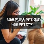 60年代复古PPT模板：提炼PPT文字（图3）