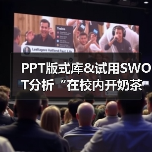 PPT版式库&试用SWOT分析“在校内开奶茶店”(图2) PPT版式库&试用SWOT分析“在校内开奶茶店”(图2)