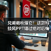 兄弟萌吹爆它!这款科技风PPT错过绝对后悔!(图3) 兄弟萌吹爆它!这款科技风PPT错过绝对后悔!(图3)