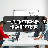 一点点微立体风格:工作总结PPT模板(图4) 一点点微立体风格:工作总结PPT模板(图4)