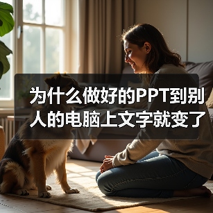 为什么做好的PPT到别人的电脑上文字就变了?(图4) 为什么做好的PPT到别人的电脑上文字就变了?(图4)