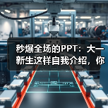 秒爆全场的PPT:大一新生这样自我介绍,你就是最亮的崽(图3) 秒爆全场的PPT:大一新生这样自我介绍,你就是最亮的崽(图3)