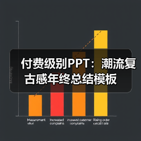 付费级别PPT:潮流复古感年终总结模板(图2) 付费级别PPT:潮流复古感年终总结模板(图2)