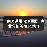 商务通用ppt模板：商业分析等情况适用（图3）