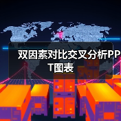 双因素对比交叉分析PPT图表（图2）