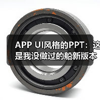 APP UI风格的PPT:这是我没做过的船新版本(图3) APP UI风格的PPT:这是我没做过的船新版本(图3)