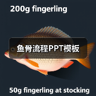 鱼骨流程PPT模板（图4）