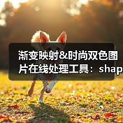 渐变映射&时尚双色图片在线处理工具：shapefactory（图1）