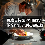 月度甘特图PPT图表：做个排期计划还是挺好的（图1）