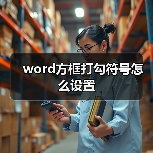 word方框打勾符号怎么设置(图4) word方框打勾符号怎么设置(图4)
