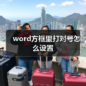 word方框里打对号怎么设置(图4) word方框里打对号怎么设置(图4)