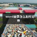 word目录怎么制作好看(图4) word目录怎么制作好看(图4)
