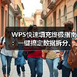 WPS快速填充终极指南:一键搞定数据拆分、合并与提取(图1) WPS快速填充终极指南:一键搞定数据拆分、合并与提取(图1)