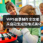 WPS目录制作全攻略:从自动生成到格式美化,一篇搞定(图4) WPS目录制作全攻略:从自动生成到格式美化,一篇搞定(图4)