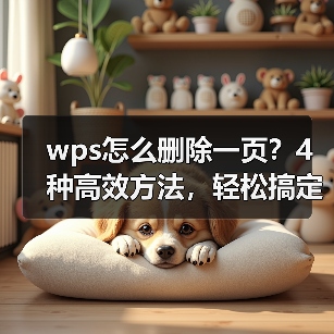 wps怎么删除一页?4种高效方法,轻松搞定空白页或多余页面(图4) wps怎么删除一页?4种高效方法,轻松搞定空白页或多余页面(图4)