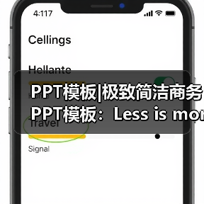 PPT模板|极致简洁商务PPT模板:Less is more(图4) PPT模板|极致简洁商务PPT模板:Less is more(图4)