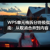 WPS单元格拆分终极指南:从取消合并到内容分列,掌握所有技巧(图1) WPS单元格拆分终极指南:从取消合并到内容分列,掌握所有技巧(图1)
