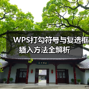 WPS打勾符号与复选框插入方法全解析（图2）