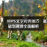 WPS文字对齐技巧：基础到高级全面解析（图2）