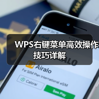 WPS右键菜单高效操作技巧详解（图1）