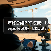 年终总结PPT模板:Lowpoly风格+幽默设计,逼格满满!(图1) 年终总结PPT模板:Lowpoly风格+幽默设计,逼格满满!(图1)