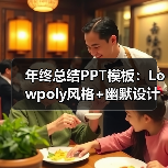 年终总结PPT模板:Lowpoly风格+幽默设计,逼格满满!(图2) 年终总结PPT模板:Lowpoly风格+幽默设计,逼格满满!(图2)