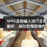 WPS表格插入技巧全面解析：基础到高级操作（图4）