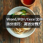 Word/PDF/Excel文件拆分技巧：高效分割方法详解（图2）