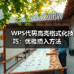 WPS代码高亮格式化技巧:优雅插入方法(图3) WPS代码高亮格式化技巧:优雅插入方法(图3)