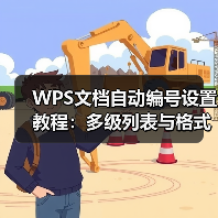 WPS文档自动编号设置教程：多级列表与格式应用（图3）