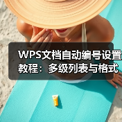 WPS文档自动编号设置教程：多级列表与格式应用（图2）