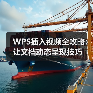 WPS插入视频全攻略:让文档动态呈现技巧(图1) WPS插入视频全攻略:让文档动态呈现技巧(图1)