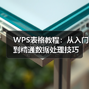 WPS表格教程:从入门到精通数据处理技巧(图2) WPS表格教程:从入门到精通数据处理技巧(图2)