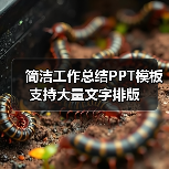 简洁工作总结PPT模板 支持大量文字排版(图4) 简洁工作总结PPT模板 支持大量文字排版(图4)