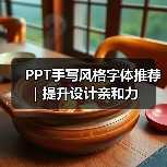 PPT手写风格字体推荐|提升设计亲和力(图3) PPT手写风格字体推荐|提升设计亲和力(图3)