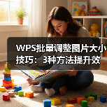 WPS批量调整图片大小技巧：3种方法提升效率，小白也能操作（图2）